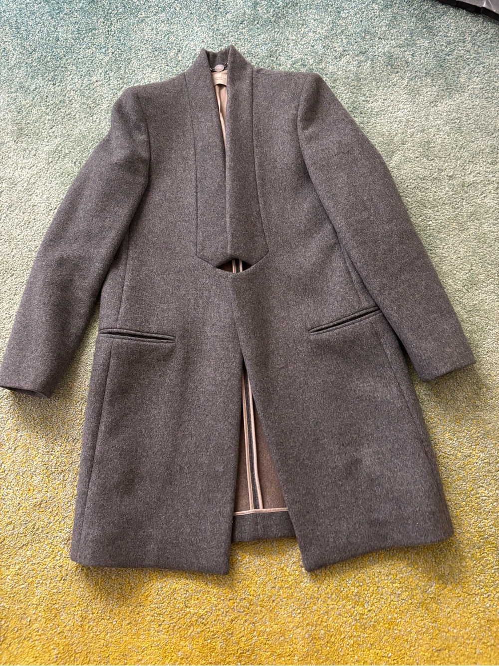 Women's Gray Stella McCartney Wool Long Coat
